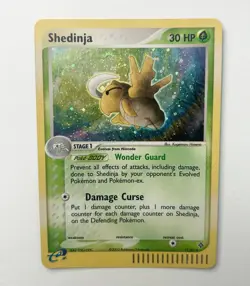 Pokemon Shedinja Ex Dragon 11/97 Holo Rare *Swirl* LP+/NM- - Image 1