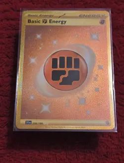 Pokemon TCG Basic Fighting Energy Scarlet & Violet Holo Gold Card 258/198 - Image 4