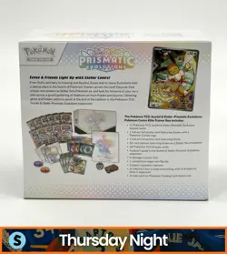 POKEMON CENTER TCG SV PRISMATIC EVOLUTIONS SEALED ELITE TRAINER BOX ETB - Image 2