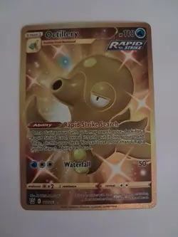 Octillery 178/163 NM / M Gold Secret Rare Pokemon Sword and Shield Battle Styles - Image 1