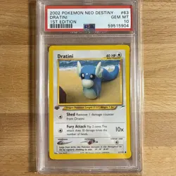 2002 POKEMON NEO DESTINY 1ST ED #63 DRATINI PSA 10 Yuka Morii! - Image 1