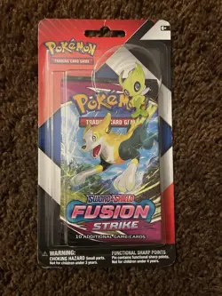 Pokemon TCG Fusion Strike / Chilling Reign 2 Pack Blister Celebi Pin Sealed 2022 - Image 1