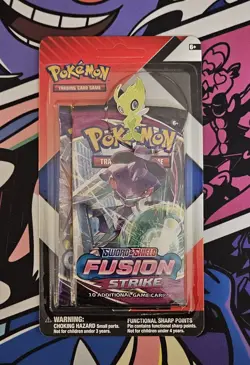 Pokemon TCG Fusion Strike & Chilling Reign 2 Pack Celebi Pin Blister Sealed - Image 1