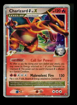 #2 Charizard G LV.X DP45 Black Star Promo 2009 Holo Rare Pokemon Card TCG - Image 1