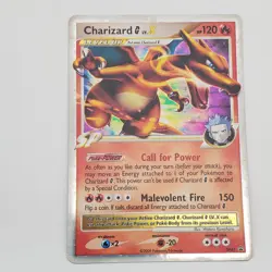 Charizard G Lv. X Black Star Promo Holo DP45 2009 Pokemon TCG Card Swirl - MP - Image 1