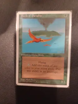 Birds of Paradise MTG Core Set 4th Edition Regular - Image 2