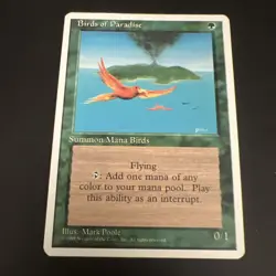 MTG Birds of Paradise 4th Edition Regular Rare - Image 1
