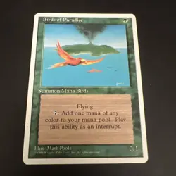 MTG Birds of Paradise 4th Edition Regular Rare - Image 3