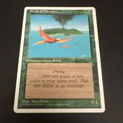 MTG Birds of Paradise 4th Edition Regular Rare - Image 5