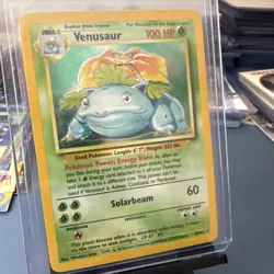 1999 Pokemon TCG Venusaur Base Set Holo Unlimited Rare Card 15/102 MP - Image 1