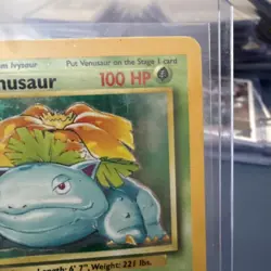 1999 Pokemon TCG Venusaur Base Set Holo Unlimited Rare Card 15/102 MP - Image 3