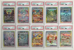 PSA 10 COMPLETE SET OF 10 CARD UMBREON EEVEE SYLVEON TERASTAL FESTIVAL SAR - Image 1