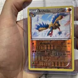 Pokemon 2013 LP Light Play Archeops 54/101 Plasma Blast Reverse Holo Card TCG - Image 1