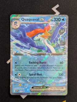 Quaquaval ex SVP035 Scarlet & Violet Promo Ultra Rare Holo Pokemon Card NM - Image 1