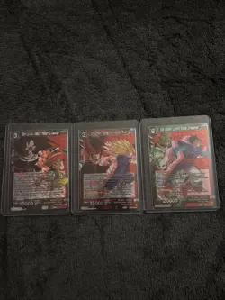 Dragon Ball Cards Son Gohan Red Foil 3 Out of 5 Set - Image 1