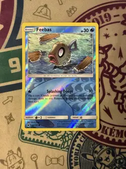 Feebas Reverse Holo 26/111 Pokemon Card S&M Crimson Invasion - Image 3