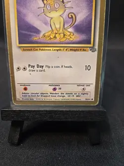 Gold Border Meowth 56/64 Jungle Unlimited Pokemon TCG Card Vintage WOTC Promo MP - Image 4