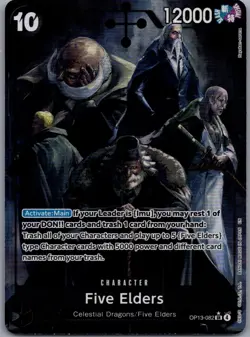 Five Elders (Alternate Art) SR Carrying On His Will OP13-082 NM - Image 1