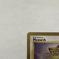 GOLD Border Meowth 56/64 Jungle Unlimited Pokemon TCG Card Vintage WOTC - Image 5