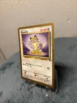1999 Pokemon TCG Meowth Jungle Gold Bordered Promo Card 56/64 - Image 3