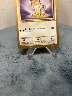 1999 Pokemon TCG Meowth Jungle Gold Bordered Promo Card 56/64 - Image 4