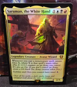 magic the gathering - FOIL! - Saruman, the White Hand - Legendary Creature - Image 1