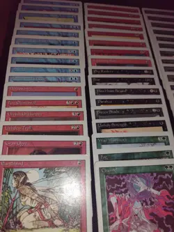 Magic The Gathering Revised Lot W/ Deck Box, 3 Empty Booster Packs, 2 Ice Age - Image 3