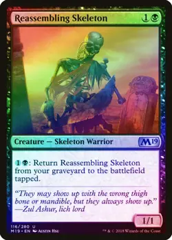Reassembling Skeleton FOIL Core Set 2019 / M19 NM Black Uncommon CARD ABUGames - Image 1