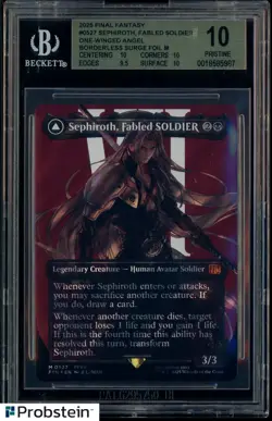 2025 MTG Final Fantasy Borderless Surge Foil #0527 Sephiroth BGS 10 PRISTINE - Image 1