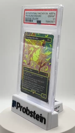 #3 2025 MTG Final Fantasy EN Neon Ink Yellow #0551a Traveling Chocobo PSA 10 - Image 2