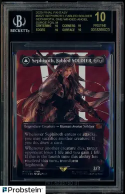 2025 MTG Final Fantasy Surge Foil #0527 Sephiroth BGS 10 BLACK LABEL - Image 1