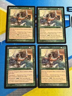 Magic the Gathering MTG Judgment GRIZZLY FATE x4 - Image 1