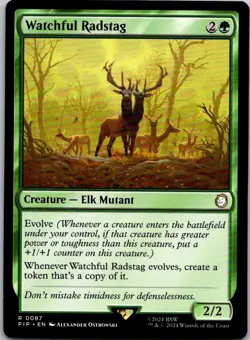 Magic the Gathering Watchful Radstag Fallout Commander MTG Free Shipping! - Image 1