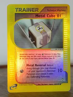 Metal Cube 01 - Aquapolis - singles - 129/147 - Pokemon TCG - Holo - Image 3