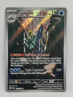 Pokemon TCG Clawitzer 141/132 Mega Evolutions Illustration Rare NM - Image 1