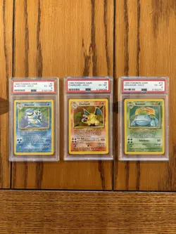 1999 Pokemon Charizard, Blastoise, Venusaur Set Base Set Holo PSA 6 - Image 1