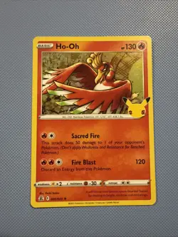 Ho-Oh Holographic Rare 001/025 Pokemon TCG Celebrations NM/M - Image 1