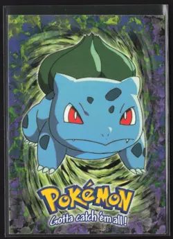 Bulbasaur Blue Logo E1 of E12 Pokemon Topps The First Movie - Image 1