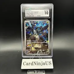 CGC GEM MINT 10 N's Zekrom AR 210/193 M2a MEGA Dream ex Pokemon Card Japanese 17 - Image 1