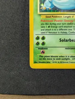 Pokemon TCG Venusaur Base Set Holo 15/102 - Image 5