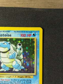 Pokemon TCG Base Set Blastoise Holo 2/102 LP- - Image 3