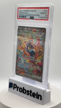2024 Pokemon TWM En Special Illustration Rare #214 Greninja Ex PSA 10 GEM MINT - Image 2