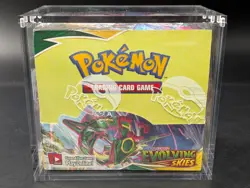 #1 Pokemon Evolving Skies Booster Box SEALED w/ Acrylic Case Mint Sword & Shield - Image 1