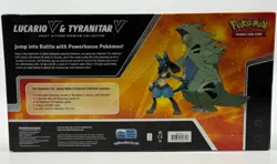 Pokemon TCG Lucario V & Tyranitar V Heavy Hitters Premium Collection Box Sealed - Image 2