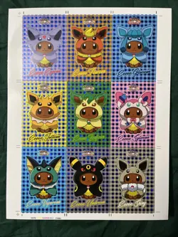 Pokemon Let’s Go Eevee, Uncut Sheet - Image 1