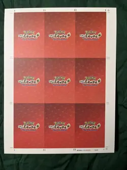 Pokemon Let’s Go Eevee, Uncut Sheet - Image 2