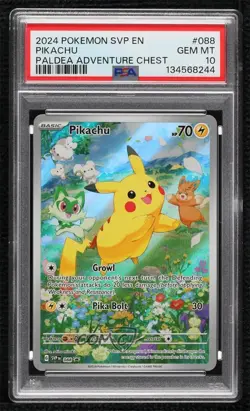 Pikachu (Paldea Adventure Chest) Holo Pokemon Scarlet & Violet Black Star Promo - Image 1