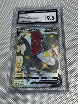 Pokemon TCG Charizard v Champions Path Shiny Holo Card 079/073 - Image 1