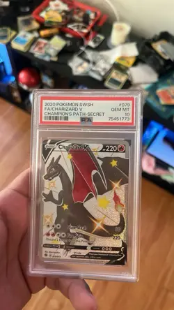 Pokemon TCG Charizard v Champions Path Shiny Holo Card 079/073 - Image 3