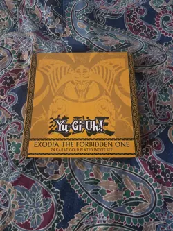 Yugioh exodia the forbidden one 24 karat gold plated ingot set - Image 3